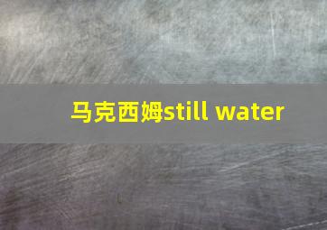 马克西姆still water